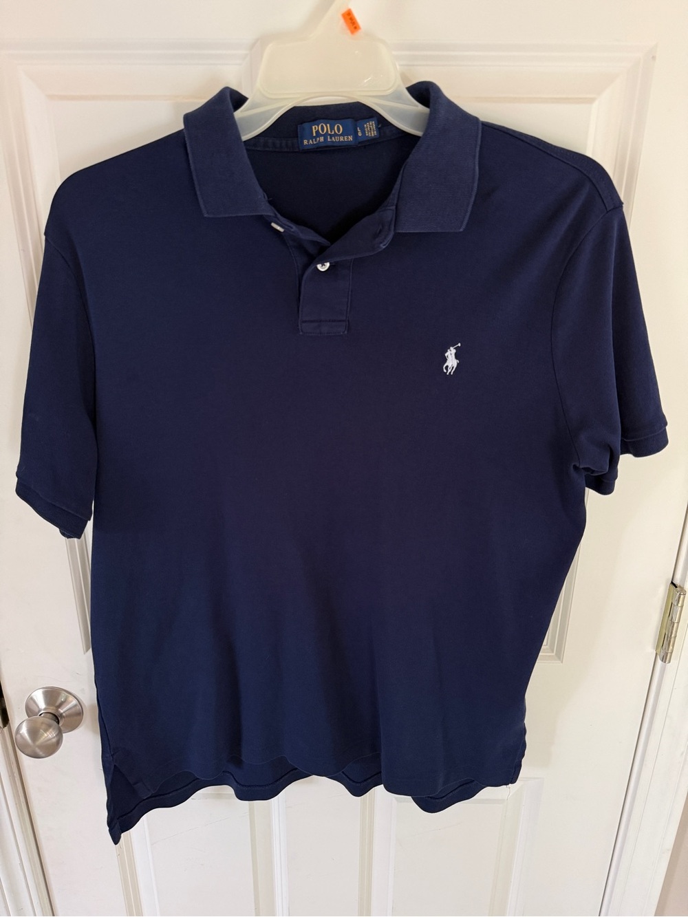 Polo by Ralph Lauren Navy Short-Sleeve Polo with White Pony